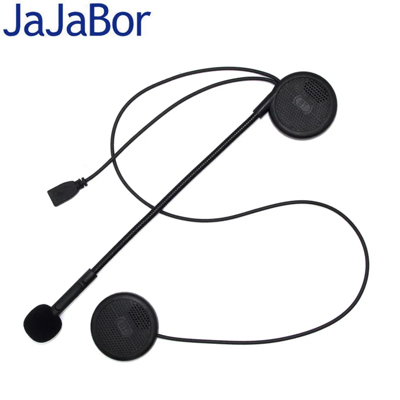

JaJaBor 3rd Generation Motorcycle Helmet Headset Wireless Bluetooth V4.2 Handsfree Speaker with Mic Music Receiver USB Charging