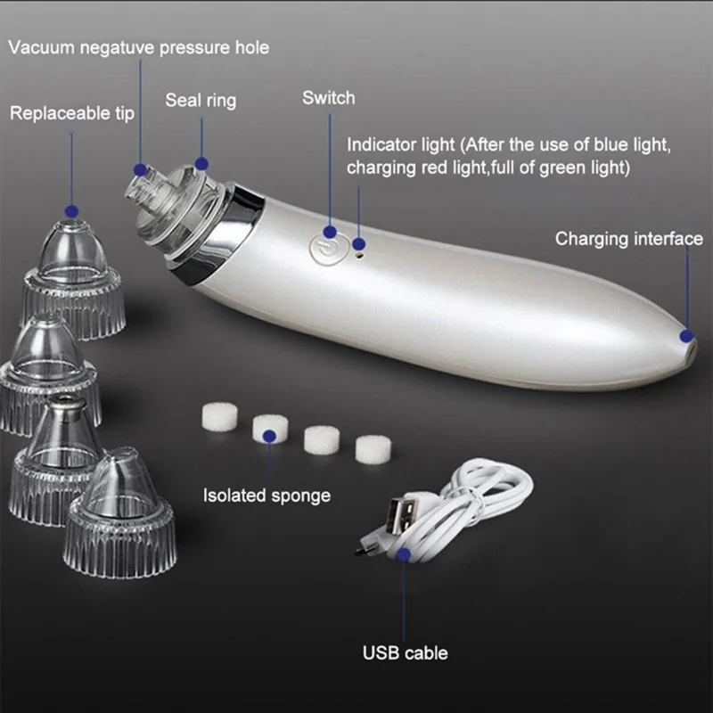 Мини ручной Электрический Красота Lnstrument вакуумный отсос угрей Чистка Пор лица Подтяжка кожи омоложение