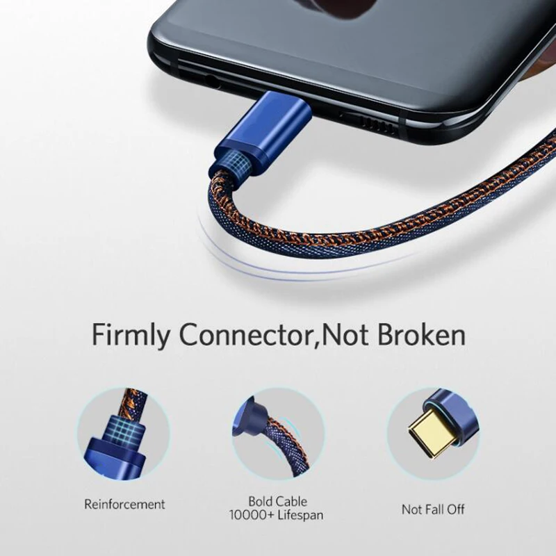 المصغّر usb كابل سريع شحن سلك ل شاحن هاتف محمول يعمل بنظام تشغيل أندرويد كابل شاحن مزامنة البيانات لسامسونج HTC Xiaomi سلك Microusb كابل شاحن