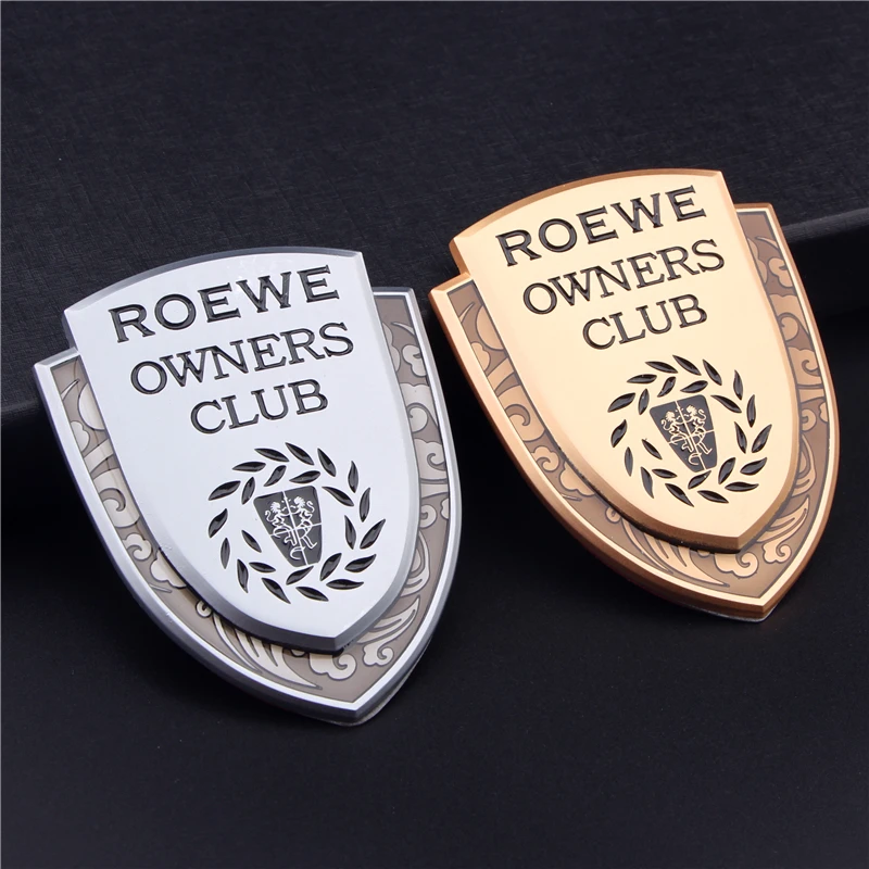 

Gold Silver 3D Metal Car Emblem Badge for ROEWE Logo Stickers Decal for Roewe 350 550 750 W5 950 I6 MG Auto Exterior Decorations