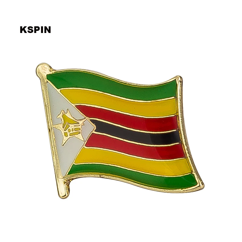 

Zimbabwe flag pin lapel pin badge Brooch Icons 1PC KS-0088