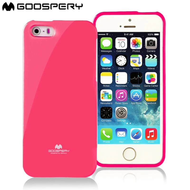 

Original Mercury Goospery Soft Shockproof Slim Pearl Jelly Case For iPhone 5 5S SE