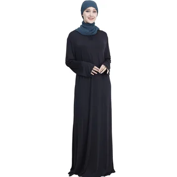 

2019 fashion Casual Long Robe Muslim Abaya Middle East Maxi Dress Dubai Turkey Islamic Ramadan Prayer Clothing Worship Service