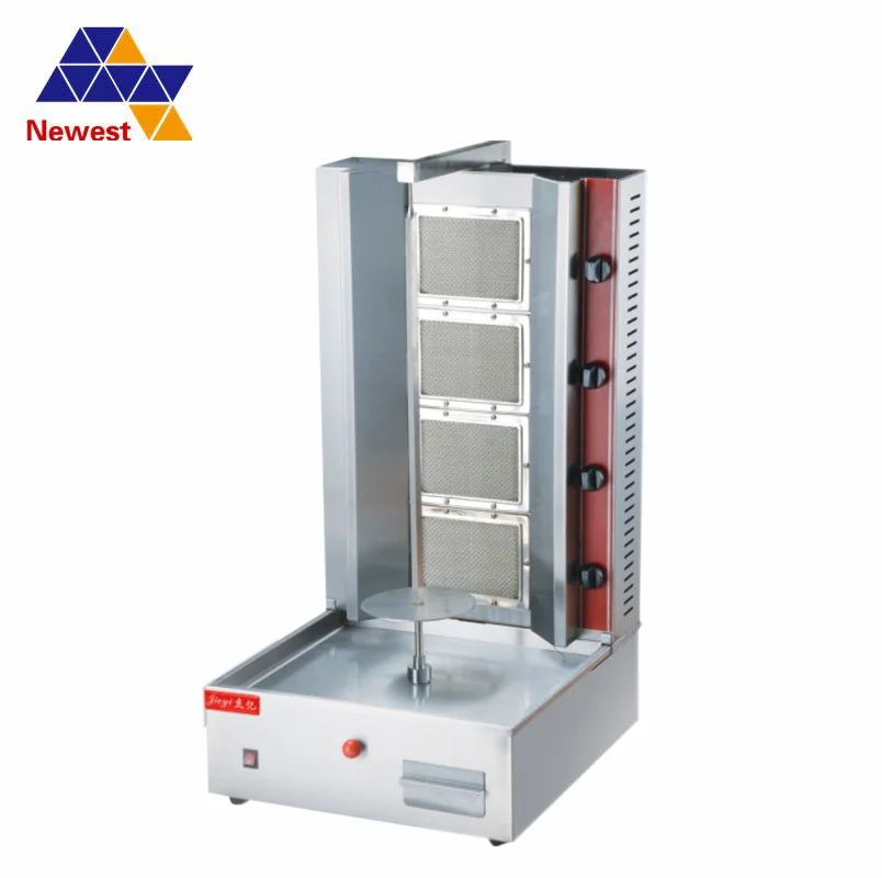 

Gas Turkish Kebab Machine vertical broiler with 4 Levels Shearman Machine