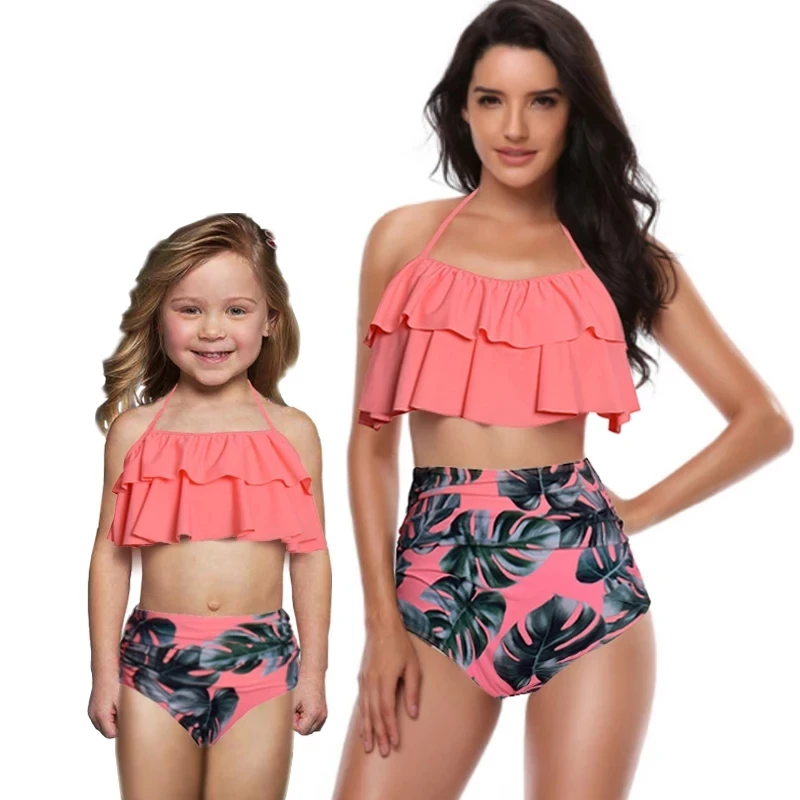 

Family matching clothes bikini beach matching swimsuit mommy and me mother daughter baby girl family look outfits swimwear
