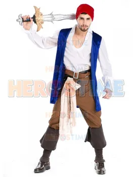 

Funny Pirate Costume Vest Adult Halloween Fancy Dress
