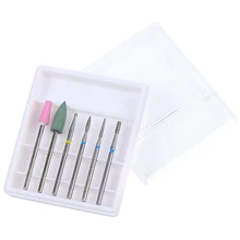 6 шт./компл. резиновый силиконовый Фрезерное сверло для ногтей Резак для маникюра бит гибкий полировщик машина электрическая пилка для ногтей Инструменты