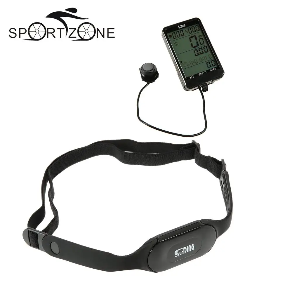3 in 1 Wireless Bike Computer + Heart Rate Monitor & Cadence Sensor Waterproof Speedometer