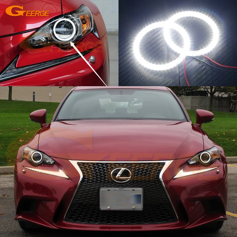 Для Lexus is350 для is250 по ИСФ 2014 2015 HID-фары отлично Ультра-яркий освещения SMD из светодиодов глаза Ангела гало кольцо комплект Для Lexus is350 для is250 по ИСФ 2014 2015 HID-фары отлично Ультра-яркий освещения SMD из светодиодов глаза Ангела гало кольцо комплект
