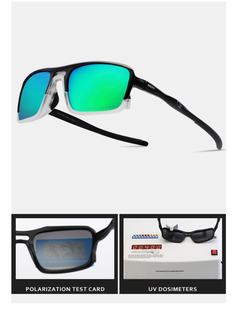 Ультралегкие очки TR90, оправа для очков, мужские поляризованные солнцезащитные очки, спортивный бренд KDEAM, новые Квадратные Солнцезащитные очки, UV400, мужские очки XH69