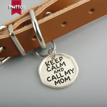 

100pcs/lot wholesale functional kirsite metal self-design letter round dog id tag