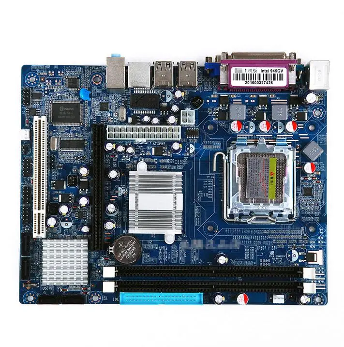 The new motherboard for Intel 945GV 775-pin DDR2 graphics card / sound card / card support for single and dual-core 100% new desktop motherboard 945gc f fully integrated network support core celeron 775 pin motherboard ddr2 free shipping