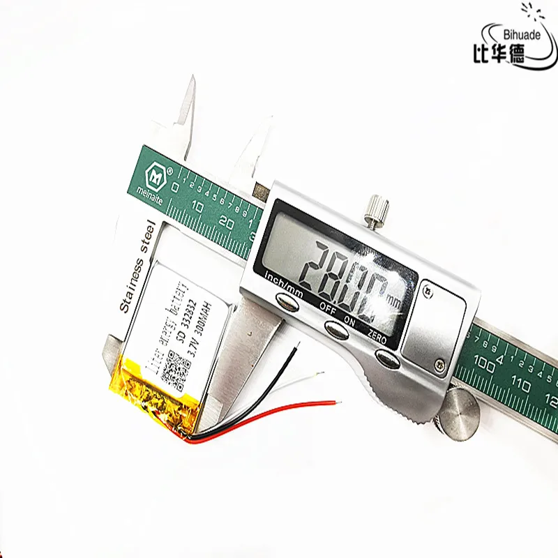 3 line Liter energy battery 3.7V,300mAH,332832 Polymer lithium ion / Li-ion battery for TOY,POWER BANK,GPS,mp3,mp4 Lithium Ion Battery