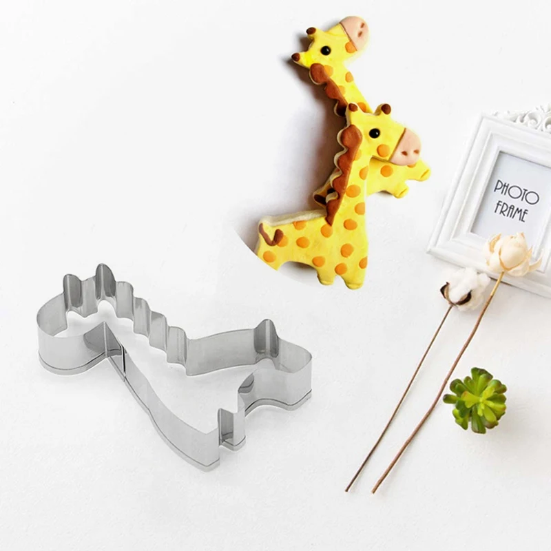 

Giraffe Eiffel Tower Pigeon Coco Violin Cookie Cutter Stainless Steel Cut Candy Biscuit Mold Cooking Tools Metal Cutters Mould