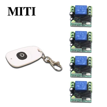 

Special 1CH RF Wireless Remote Control Switch System 1 Transmitter & 4 Receiver Relay Receiver Smart Home Switch 315/433MHZ