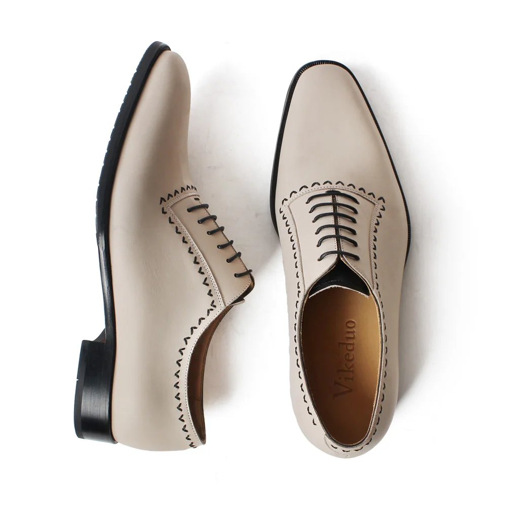 VIKEDUO/модные оригинальные туфли-оксфорды; Мужская обувь из натуральной коровьей кожи; Мужская обувь; свадебные офисные модельные туфли ручной работы