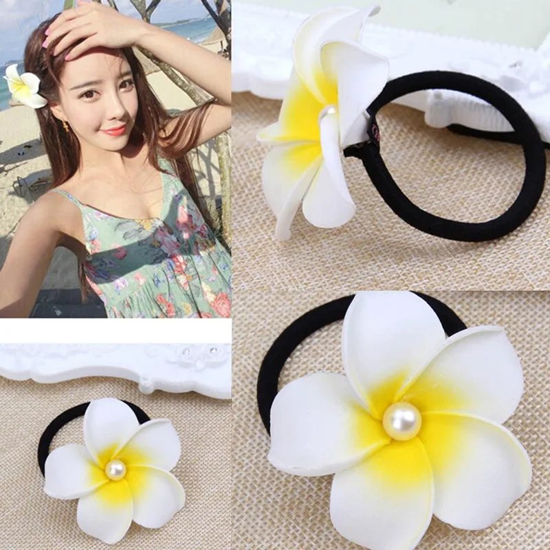 

1Pc New Bohemia Orchid Corsage Frangipani Hairpin Headdress Women Wedding Flower Wreath Headband Crown Hair Accessories