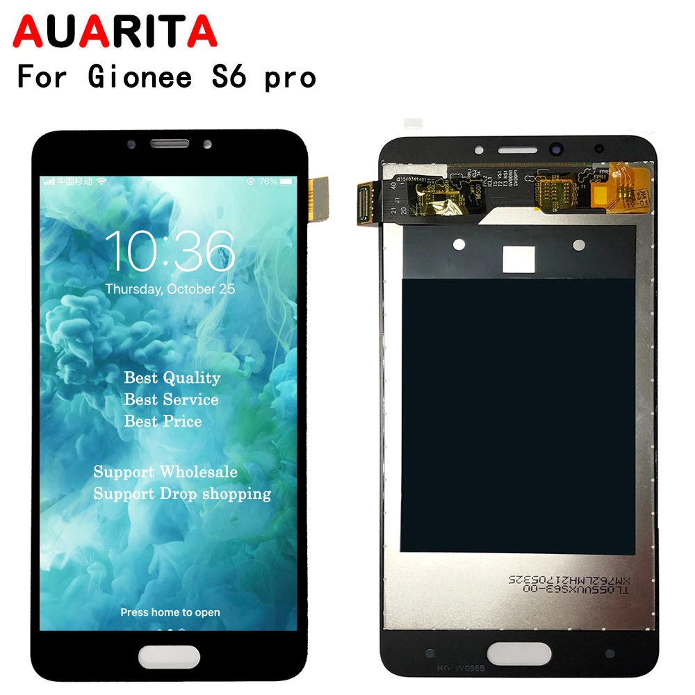 

5.5" LCD For Gionee S6pro GN9012 LCD Display Touch panel Screen Digitizer Assembly For For Gionee S6 pro LCDs display 1920*1080