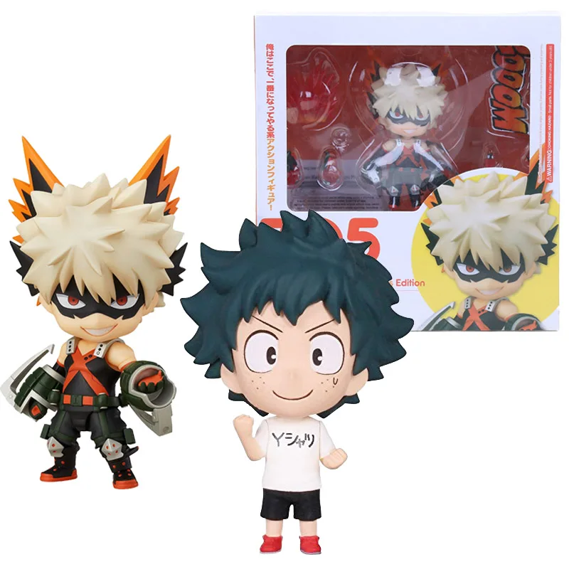 

Nendoroid Katsuki Bakugo Midoriya Izuku Bakugou Katsuki Hero's Edition PVC Action Figures My Hero Academia Figure Model 705 686