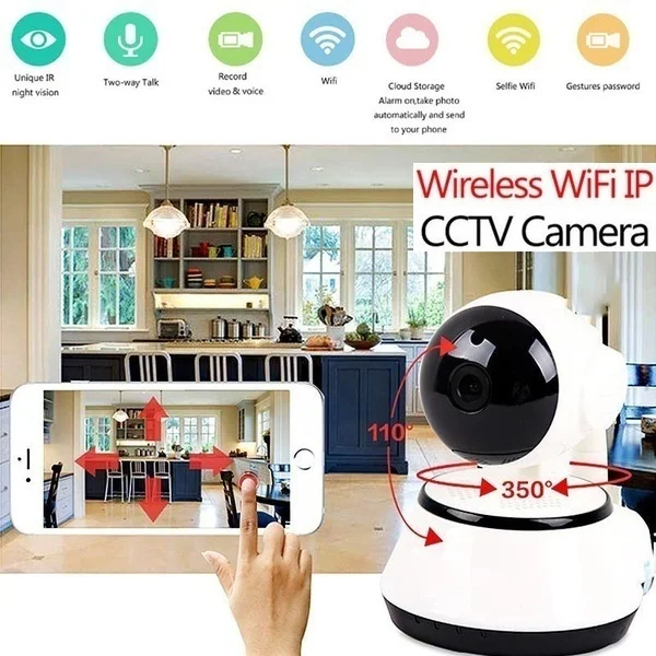 Ip камера беспроводная Wi Fi сеть Camara ночное видение IR Cut Домашняя безопасность