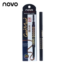 NOVO Liner Pen Makeup Triangle Rotating Automatic Eyebrow Pencil With Eye Brows Brush Waterproof Long-lasting Eye Care Cosmetics