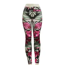 

Sports Fitness Pants Digital Print Elastic Yoga Hip-Lifting High Waist Leggings