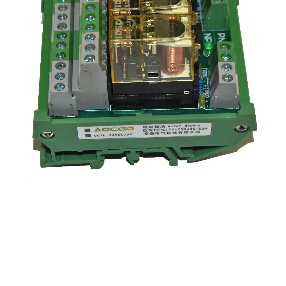 4 канальный DPDT din рейку IDEC RJ2S 24VDC интерфейсный релейный модуль|interface relay|din mounting