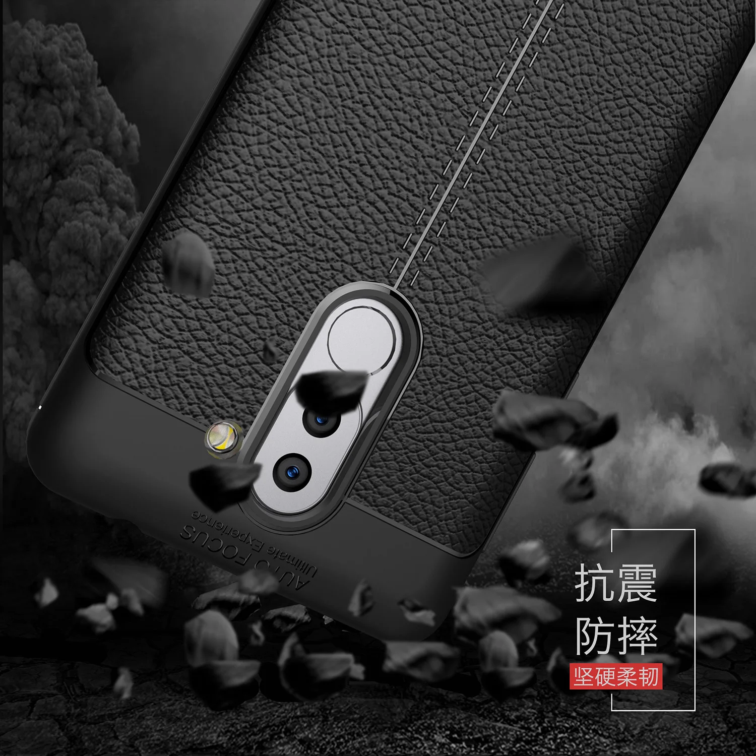 Мягкий ТПУ чехол для Huawei Honor 6X кожаный силиконовый телефона деловой Capas Wolfsay 5