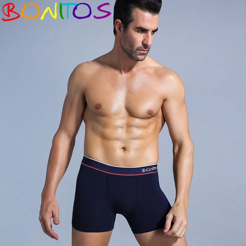 Boxer Shorts Men Underwear Male Mens Underwear Boxers Homme Boxer Men Cotton Boxershorts Cueca Calvin Underpants Man Kilot Gift - Цвет: B3 Navy Blue