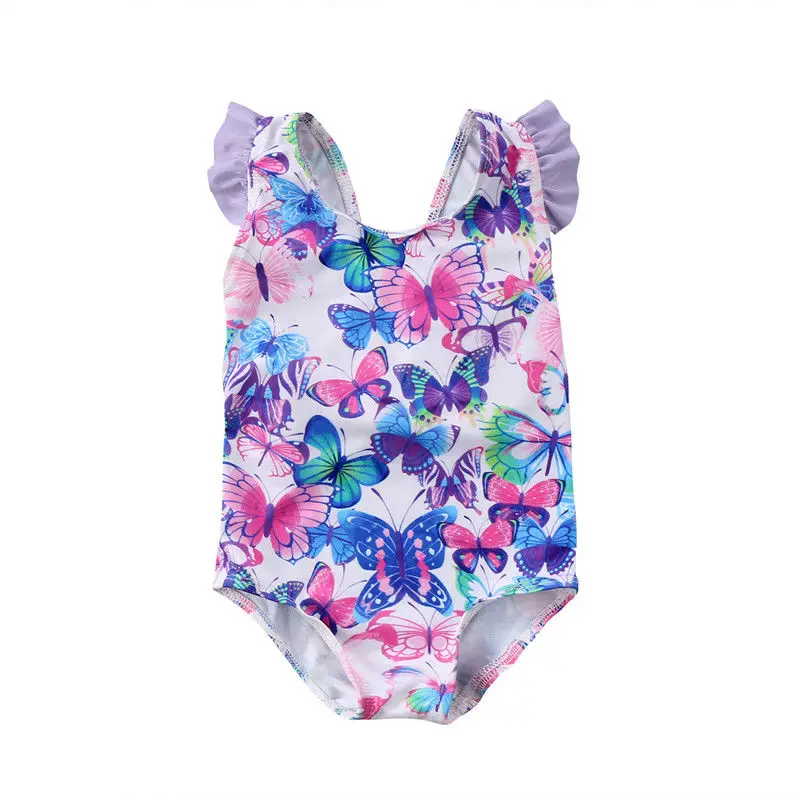 Baby Girls Butterfly Swimwear Swimsuit Kid Bikini Bathing Suit