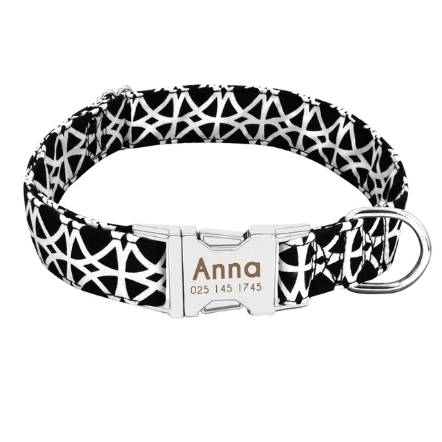Buy Adjustable Nylon AntiLost Personalized Dog Collar Online
