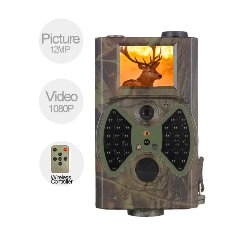 12MP 1080P Photo Trap Camera Night Vision Hunting Trail Camera IR