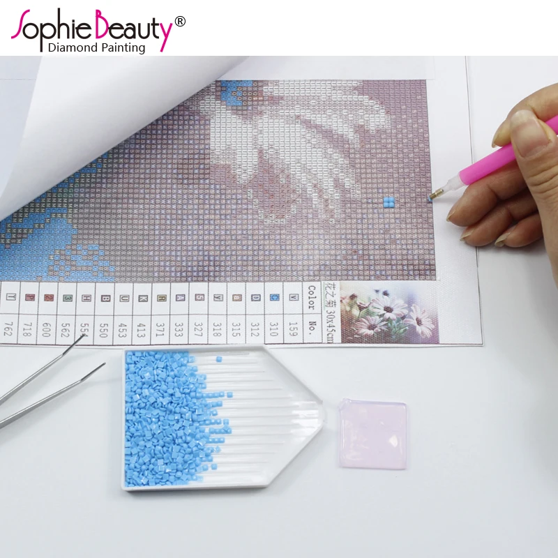 Sophie beauty, 5D, сделай сам, алмазная вышивка, картина, квадратная мозаика, дрель из смолы, животные, полный 3D Набор для вышивки крестиком, домашний декор, наклейка