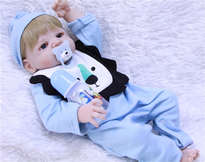 

Reborn boy girl dolls 23"57cm full silicone reborn baby dolls real alive newborn babies children gift toy dolls oyuncak bebek