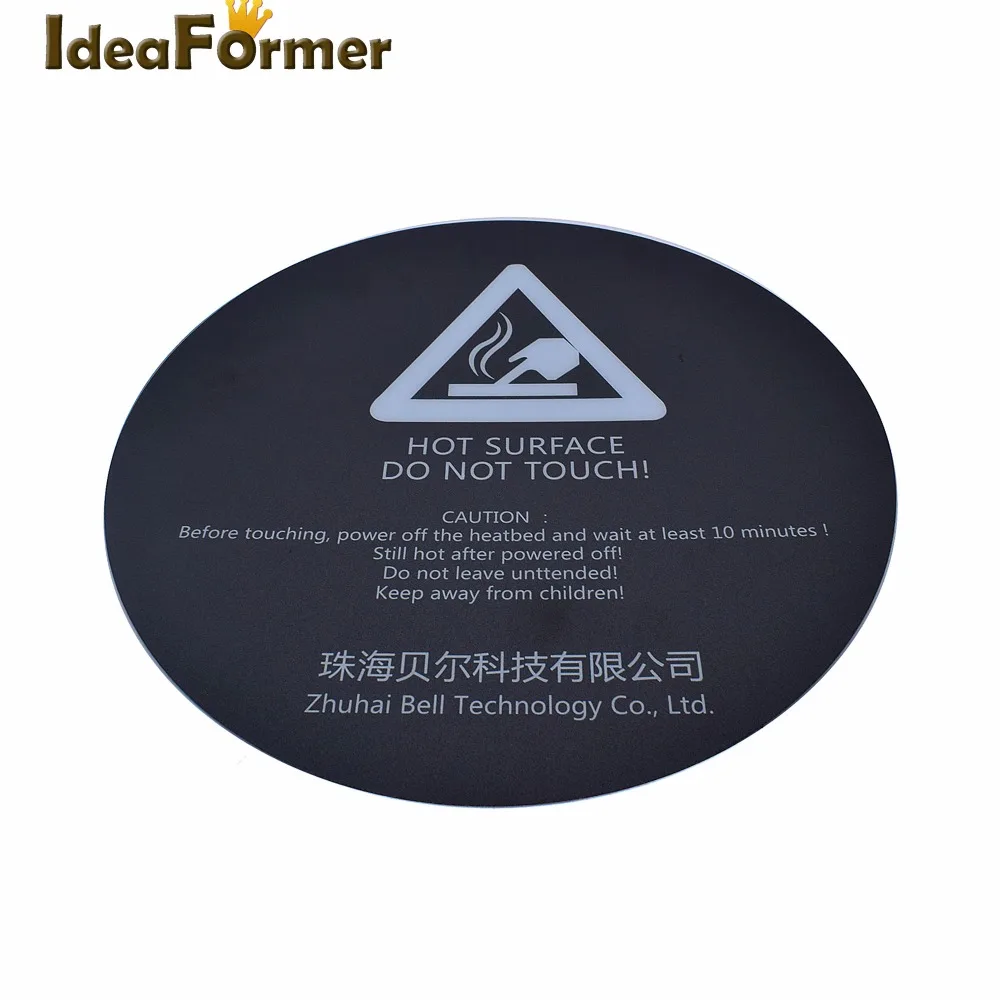 

3D Printer Heat bed Sticker With 3M Tape 200mm 220mm Round Print Build Plate Tape For Kossel 3D Printer parts