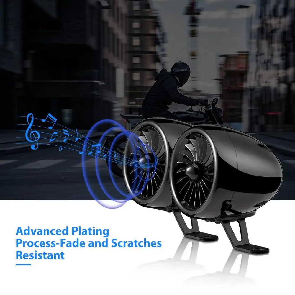 ATV UTV черный 1000W 4 шт./компл. усилитель Bluetooth мотоцикл стерео Динамик Водонепроницаемый усилитель аудио Системы FM Стандартный
