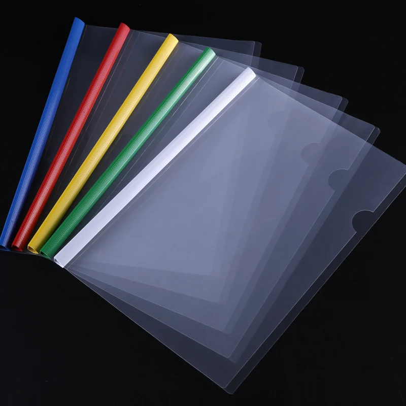 5pcs A4 Size Transparent Thicken Waterproof Presentation Folder Bag