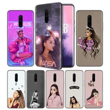 Thank U Next Ariana Grande Soft Black Silicone Case Cover for OnePlus 6 6T 7 Pro 5G Ultra-thin TPU Phone Back Protective