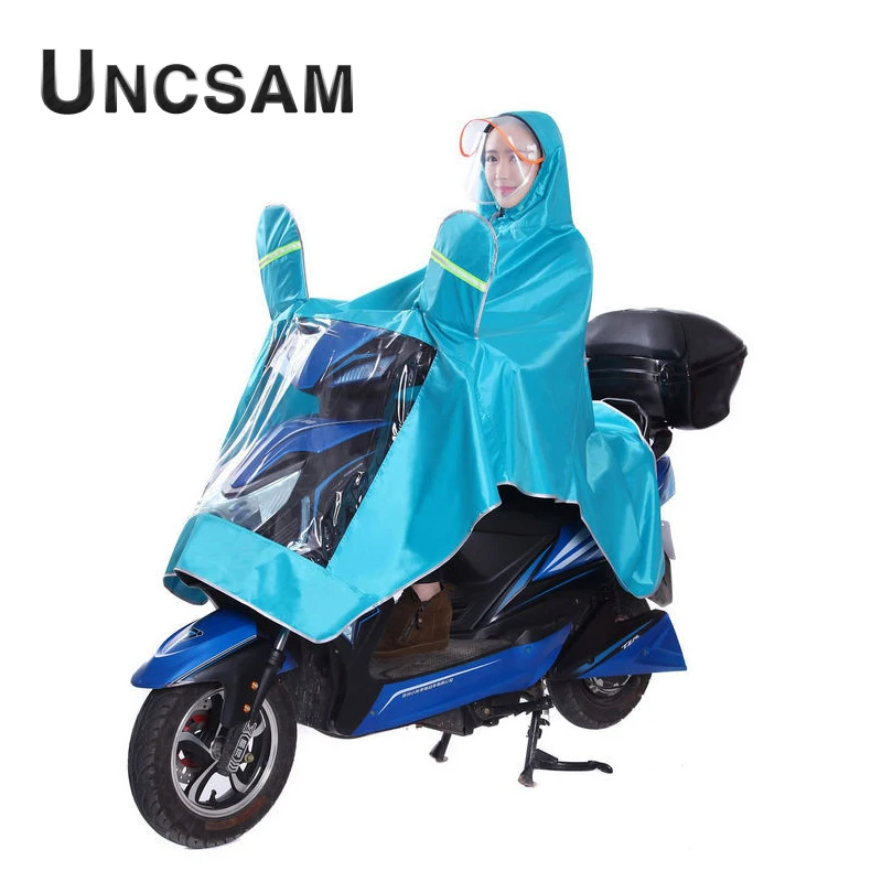 

H Electric cars, raincoats, motorcycles, rain capes, battery cars, outdoor riding raincoats, single men and men, double hat brim