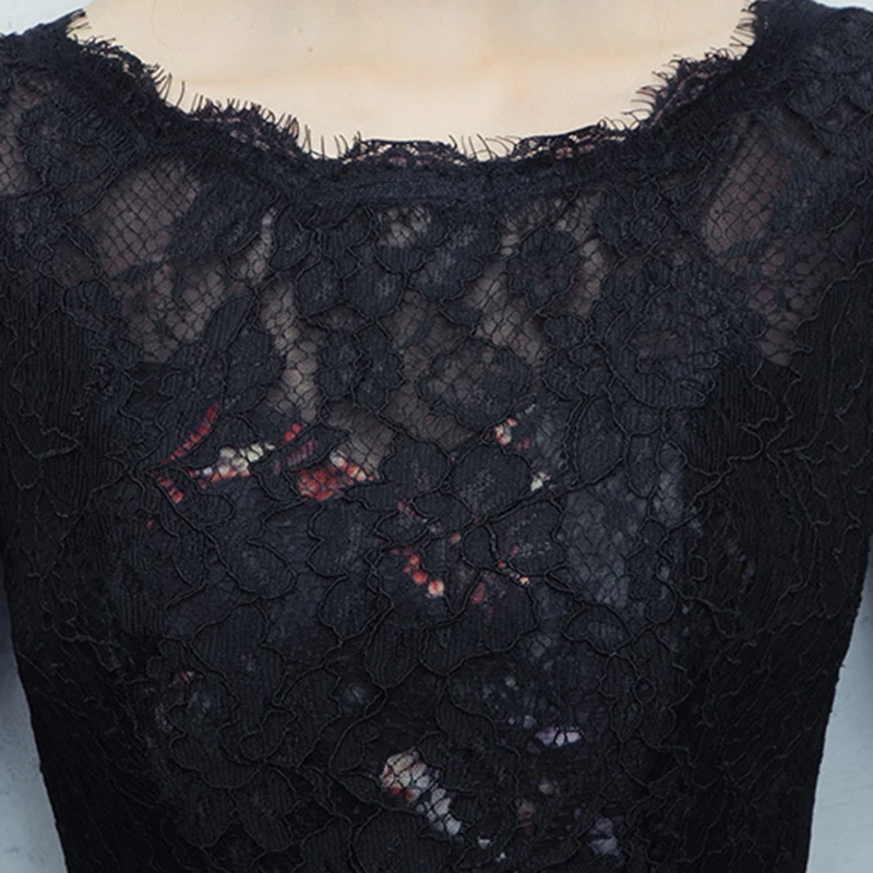 DongCMY Длинные Формальные Вечерние платья для женщин черный цвет цветок женское вечернее платье