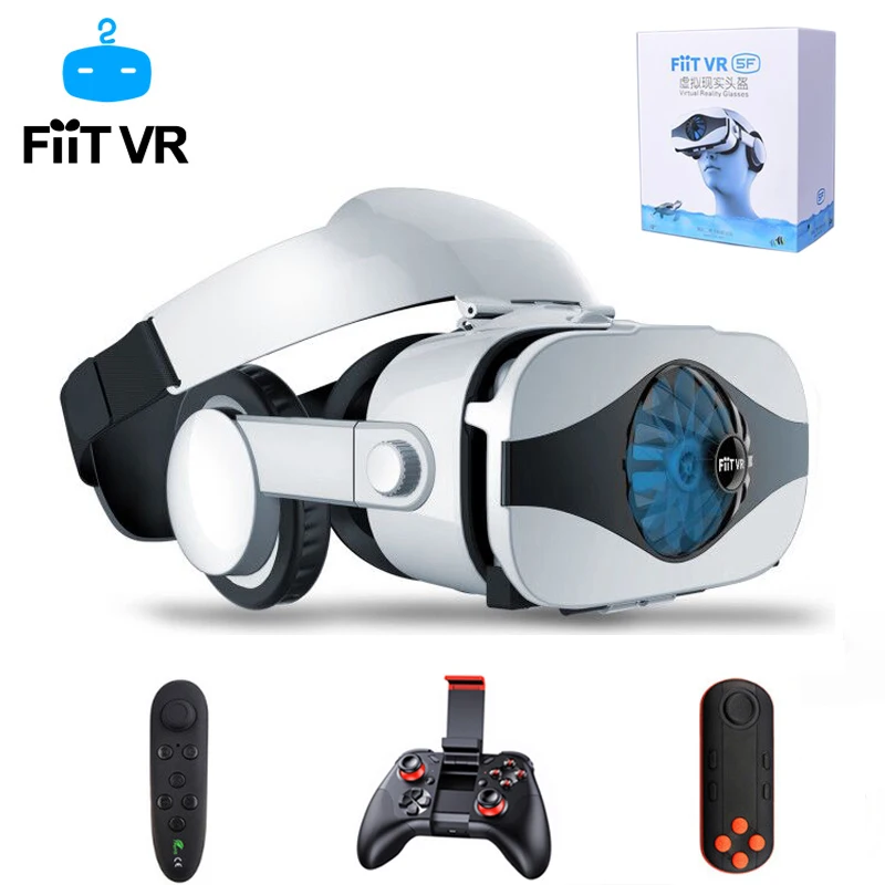 Fiit 5F шлем 3D VR очки виртуальной реальности Гарнитура для iPhone huawei Android смартфон Lunette