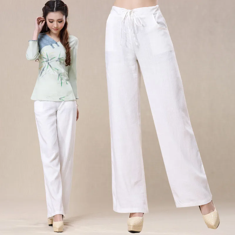 Brand Spring Summer New Women's Pants Cotton Female Casual Trousers ...