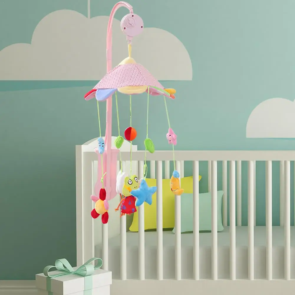 

New Baby Animal Type Bed Bell Music Plush Bed Hanging Toy Baby Bedding Crib Musical Mobile Hanging Rotating Colorful Bed Bell