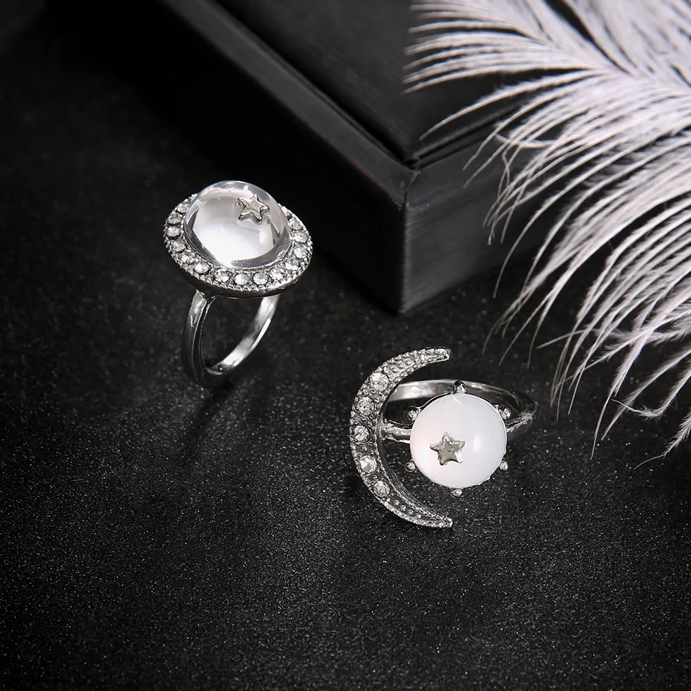 2-unids-set-Opal-piedra-Luna-estrella-anillos-de-cristal-Conjunto-para-las-mujeres-Boho-joyer (2)