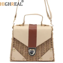 Rattan bag Small Handmade Straw Bag Instagram Popular Beach Bag for Women Crossbody Ata Handbag Luxury Designer Shopping Bags