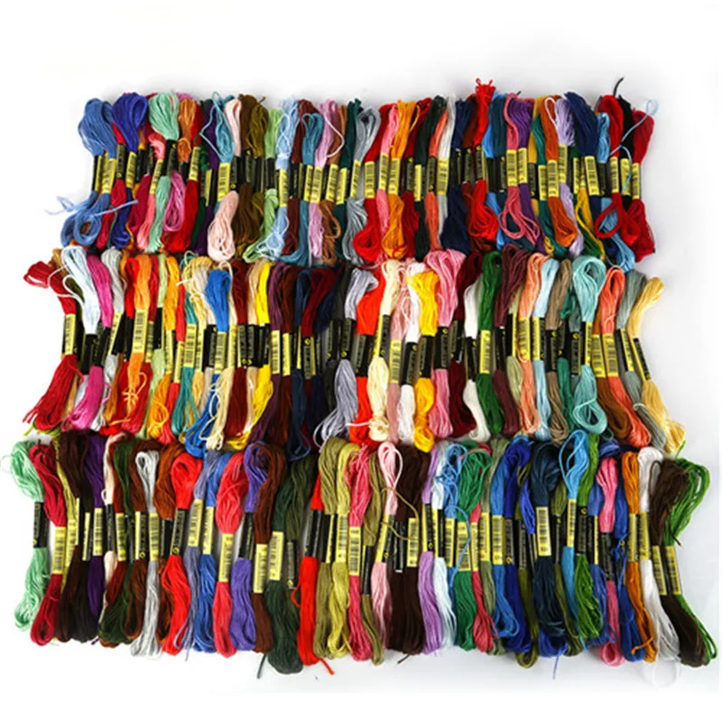

24/36/150pcs Mixed Color Embroidery Floss Cross Stitch Thread Similar Kit DIY Sewing Craft Handmade Accessories