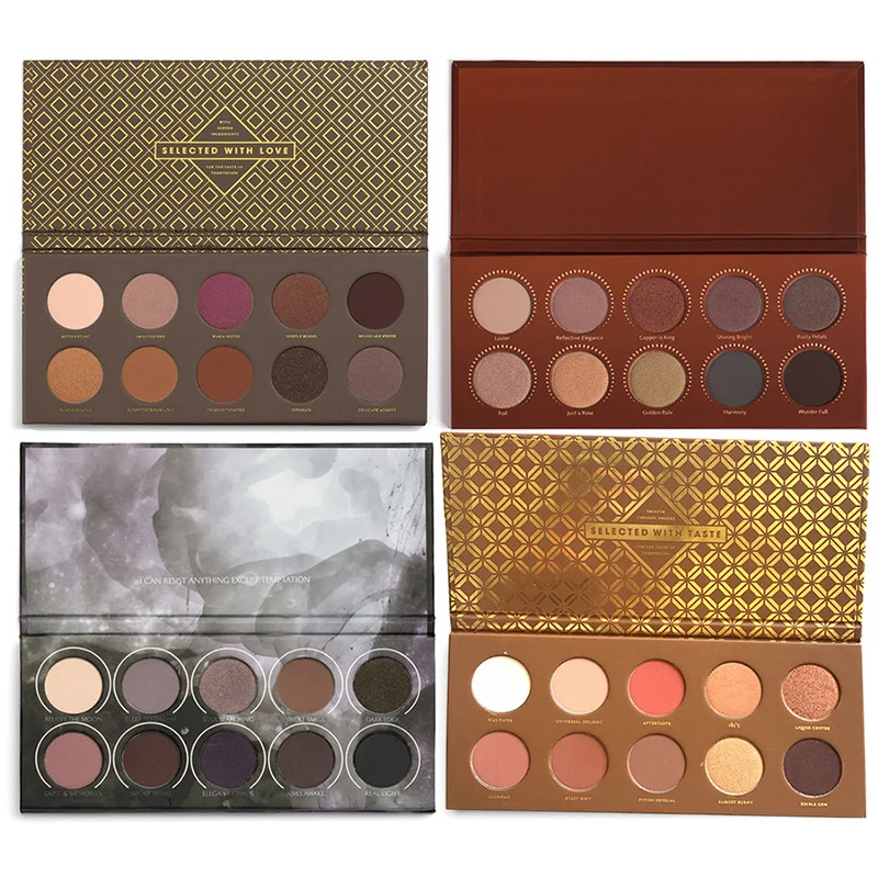 

Brand 10 Colors ZOEV Rose Gold Cocoa Blend Eyeshadow Palette Smoky Matte Pigment Eyeshadow Pallete Maquillaje Sombra De Ojos