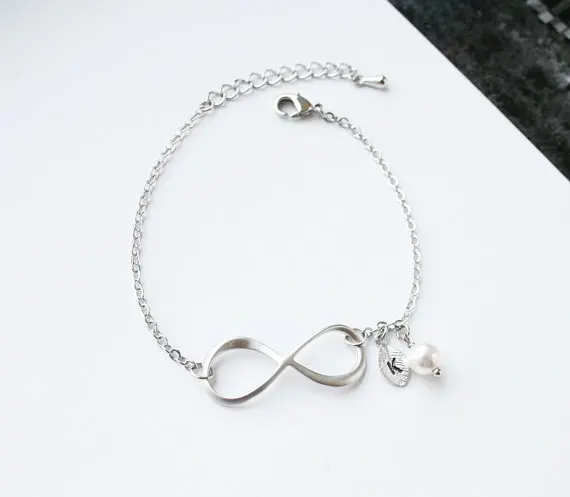 

Min 1PC Famous Brand Big Infinity Bracelet Bridesmaid gifts Personalized Bracelet Friendship Bracelet Maid of Honor gift