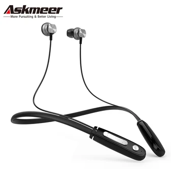 

Askmeer Anti-sweat Sport Bluetooth Headset Handsfree for Mobile Phone Stereo Earphones Wireless Blue tooth Headphones with Mic