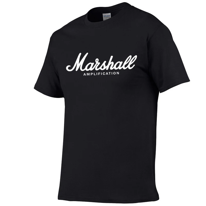 

2019 new hot summer 100% cotton Marshall T-shirt men's short-sleeved T-shirt hip-hop street fan trend fashion